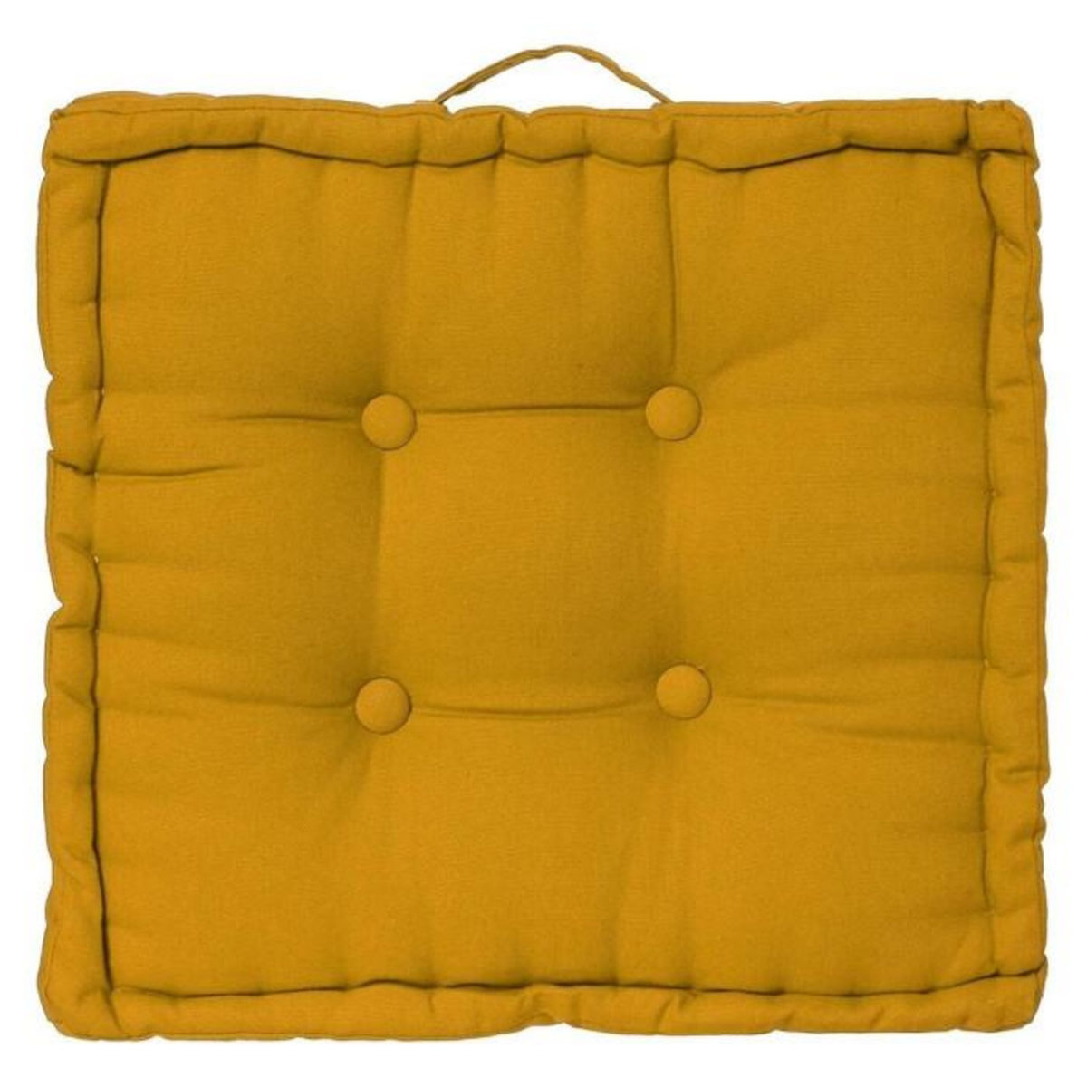 ATMOSPHERA Coussin de Sol  Dorian  40x40cm Ocre