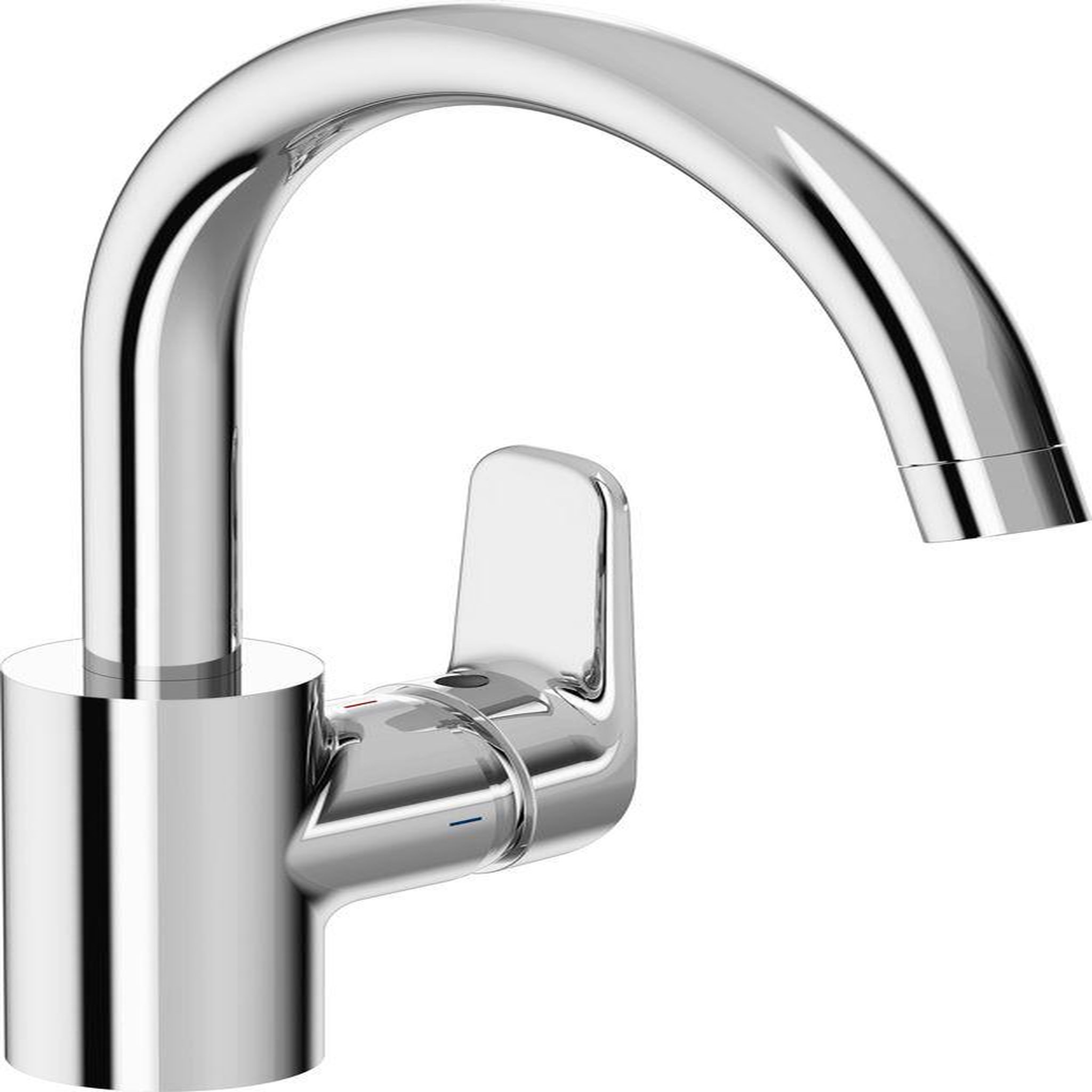 Porcher Mitigeur évier OKYRIS C3, bec tube haut - 296 mm - chrome