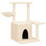 Voir la diapositive 2 : VIDAXL Arbre a chat avec griffoirs en sisal Creme 83 cm