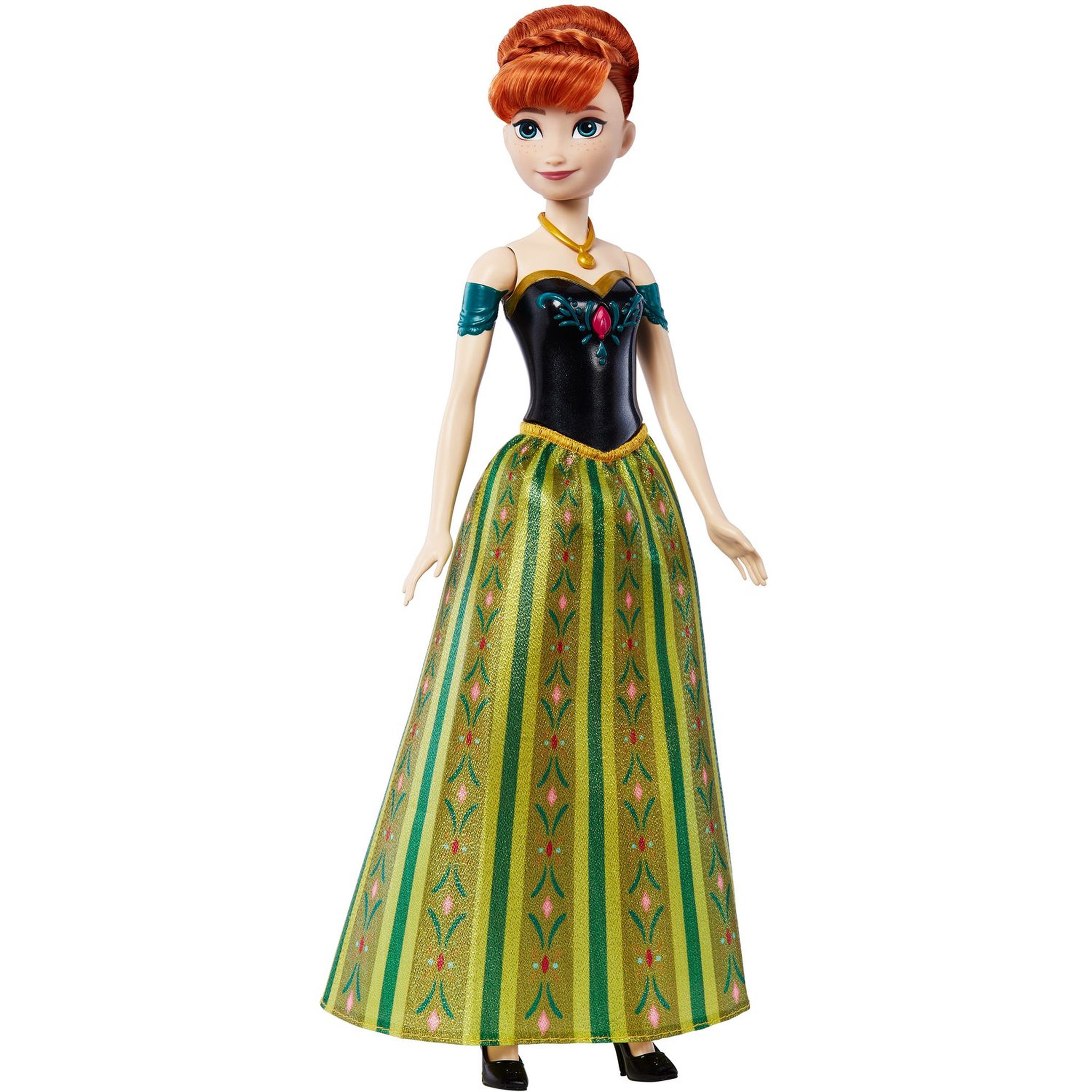 Voir la diapositive 2 : DISNEY PRINCESS Poupée Anna chantante Reine des Neiges