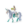 Voir la diapositive 3 : Schleich Figurine Sirene sur licorne de mer, Schleich 70594 Bayala, 4 pieces, Des 5 ans