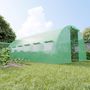 Voir la diapositive 6 : EUROSPEN Serre de Jardin Tunnel 18m² - bâche armée - avec fenêtres latérales et porte zipée