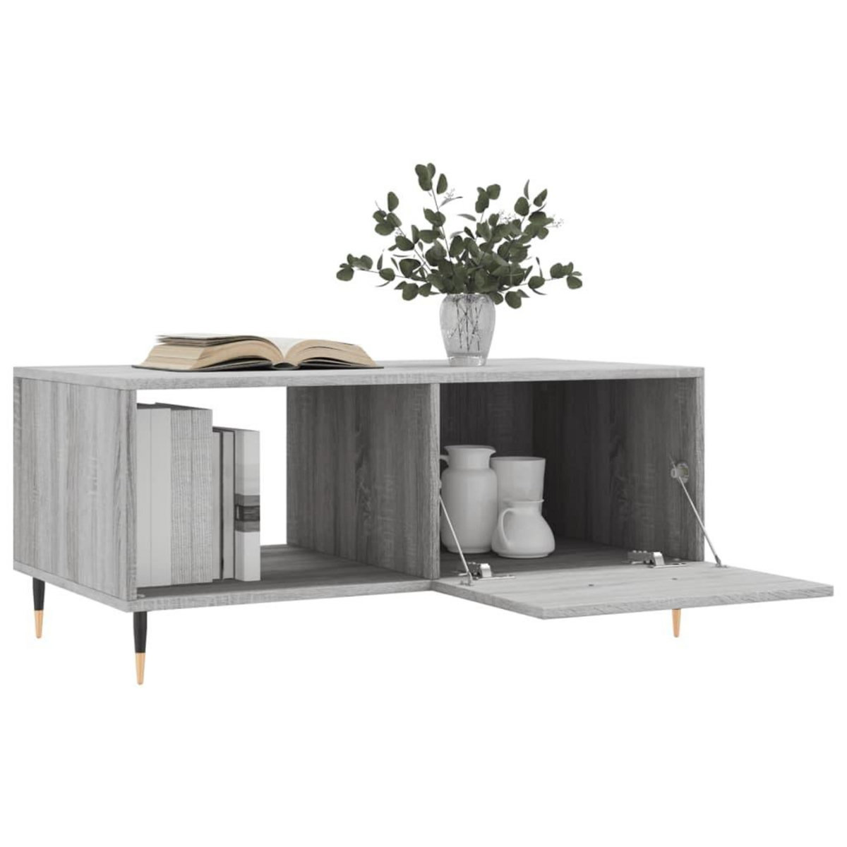 VIDAXL Table basse sonoma gris 90x50x40 cm bois d'ingenierie