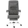 Voir la diapositive 2 : VIDAXL Chaise de bureau de massage Gris Similicuir