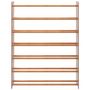 Voir la diapositive 3 : VIDAXL Etagere a chaussures Marron 90x24x117 cm Bois d'ingenierie