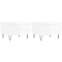 Voir la diapositive 2 : VIDAXL Tables basses 2 pcs blanc brillant 50x46x35cm bois d'ingenierie
