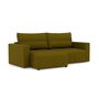 Voir la diapositive 4 : BEST MOBILIER Daryl - canapé d'angle réversible 4 places convertible avec coffre en tissu texturé