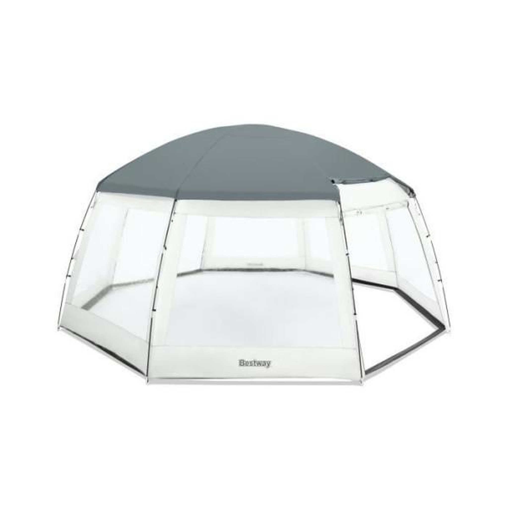 BESTWAY Bestway - dôme de protection pour piscine - octogonal 600 x 600 x 295 cm - gris