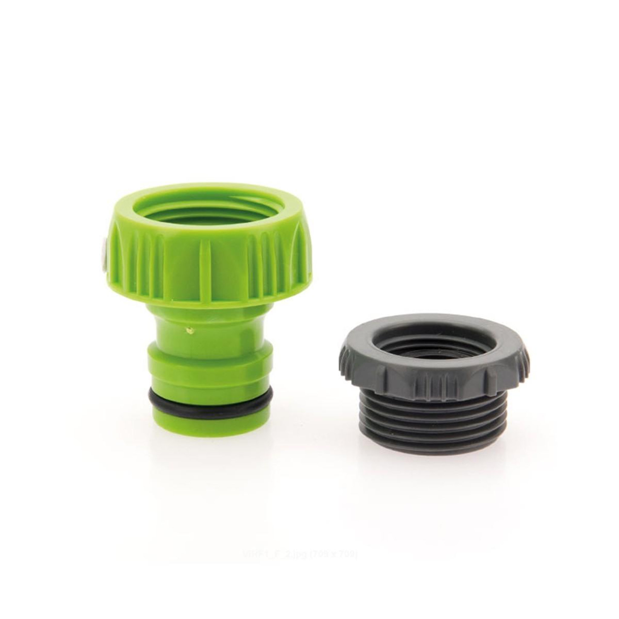 Voir la diapositive 4 : VITO Garden Kit arrosage 4 pieces diam 25-1   lance multi jet + nez de robinet + raccord rapide + embout raccord vito
