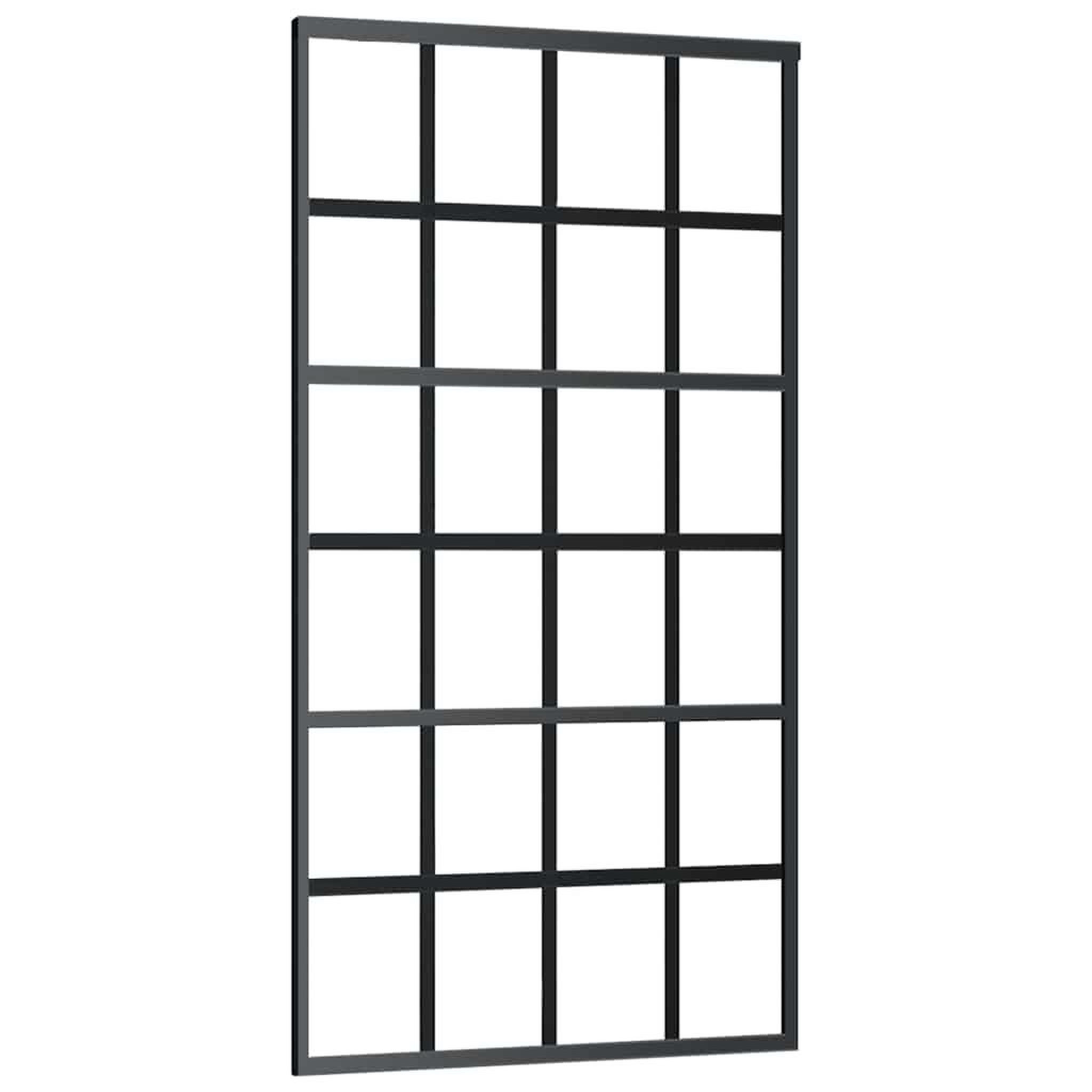 Voir la diapositive 4 : VIDAXL Porte coulissante et quincaillerie ESG verre et aluminium