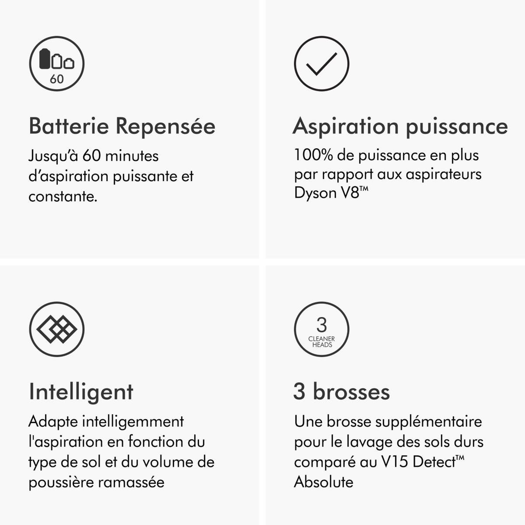 Voir la diapositive 4 : Dyson Aspirateur balai v15s detect submarine