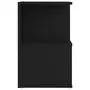 VIDAXL Table de chevet noir 35x35x55 cm bois ingenierie