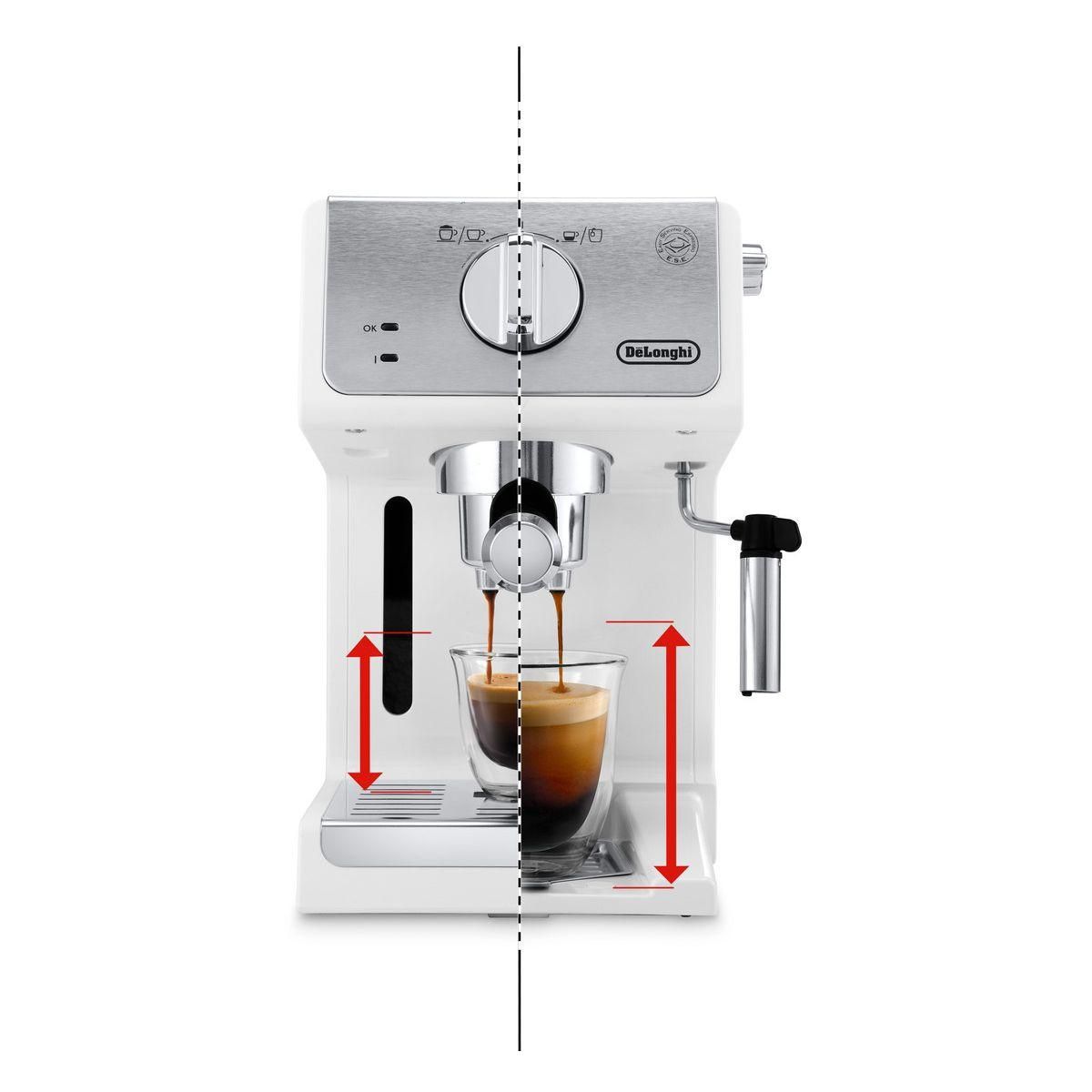 DELONGHI Machine à expresso ECP33.21.W Blanc