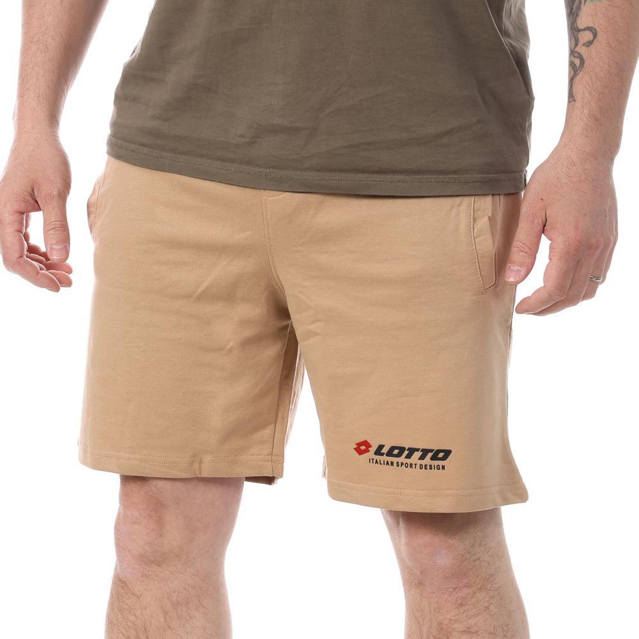 LOTTO Short  Homme Lotto Noir LT1378. Coloris disponibles : Beige
