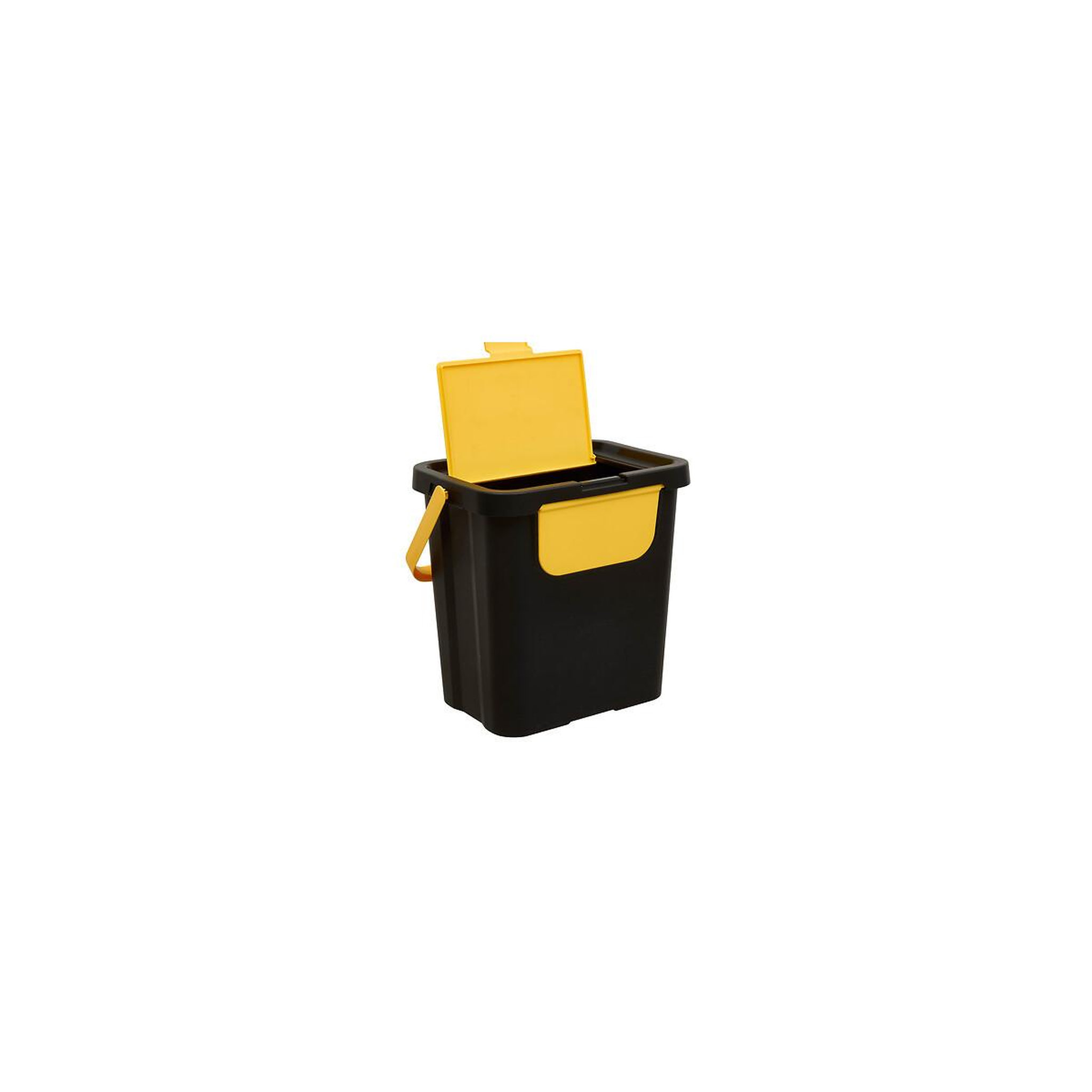 Voir la diapositive 4 : FIVE Poubelle de tri 3 bacs empilables  recycle  24l noir