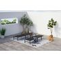 Voir la diapositive 3 : CONCEPT USINE Lot de 2 transats et une table d'appoint noir BARI