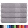 Voir la diapositive 2 : VIDAXL Serviettes de sauna 4 pcs gris 80x200 cm 360 g m² 100% coton