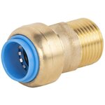 CENTRALE BRICO Raccord droit male 12 x 17 mm diam. 14 mm laiton
