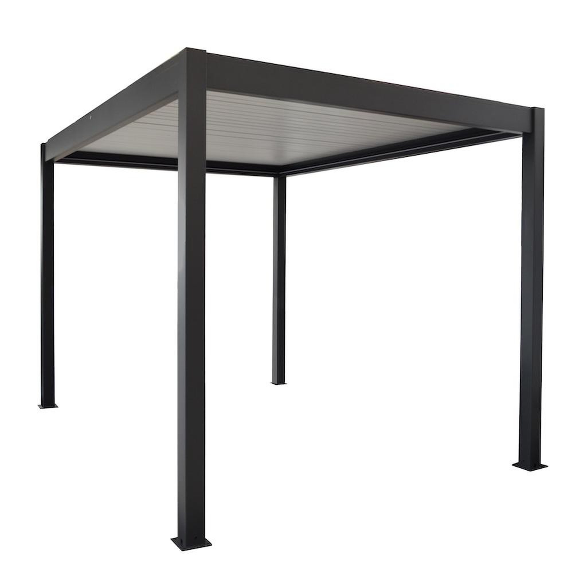 Proloisirs Pergola - Zephir Pool House 3x4 Alu et Lames - Gris