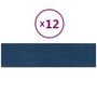Voir la diapositive 2 : VIDAXL Panneaux muraux 12 pcs Bleu 60x15 cm Velours 1,08 m²
