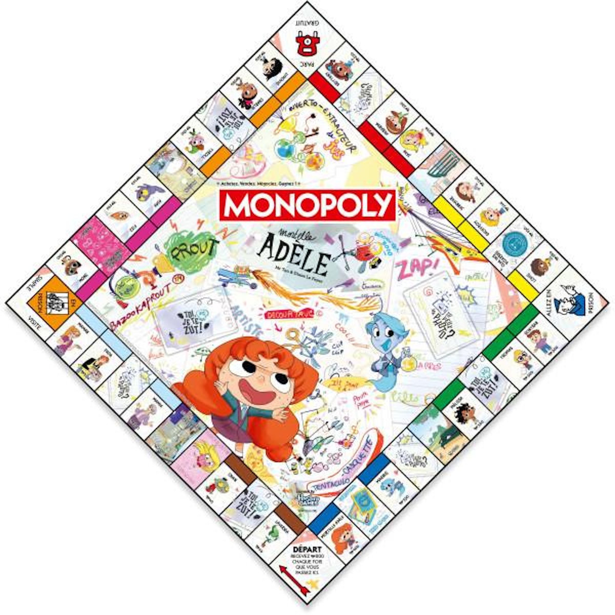 Winning Moves Jeu d'ambiance Winning Moves Monopoly Mortelle Adèle