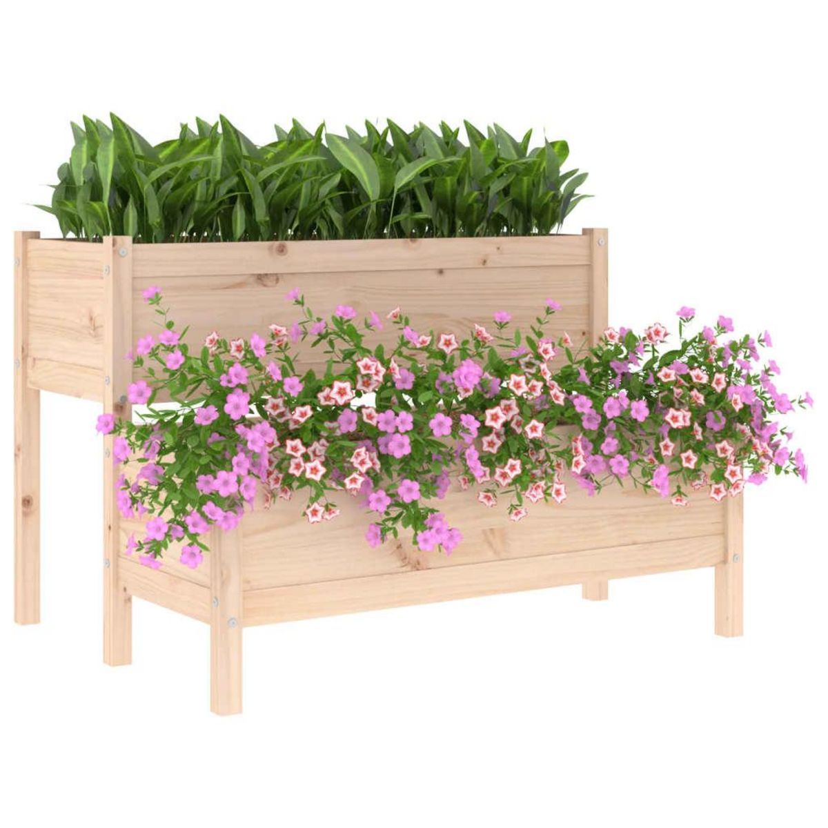 VIDAXL Jardiniere 110x84x75 cm Bois massif de pin