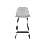 Leitmotiv Tabouret de bar moderne Mesh - H. 120 cm. Coloris disponibles : Gris, Noir