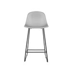 Leitmotiv Tabouret de bar moderne Mesh - H. 120 cm. Coloris disponibles : Gris, Noir