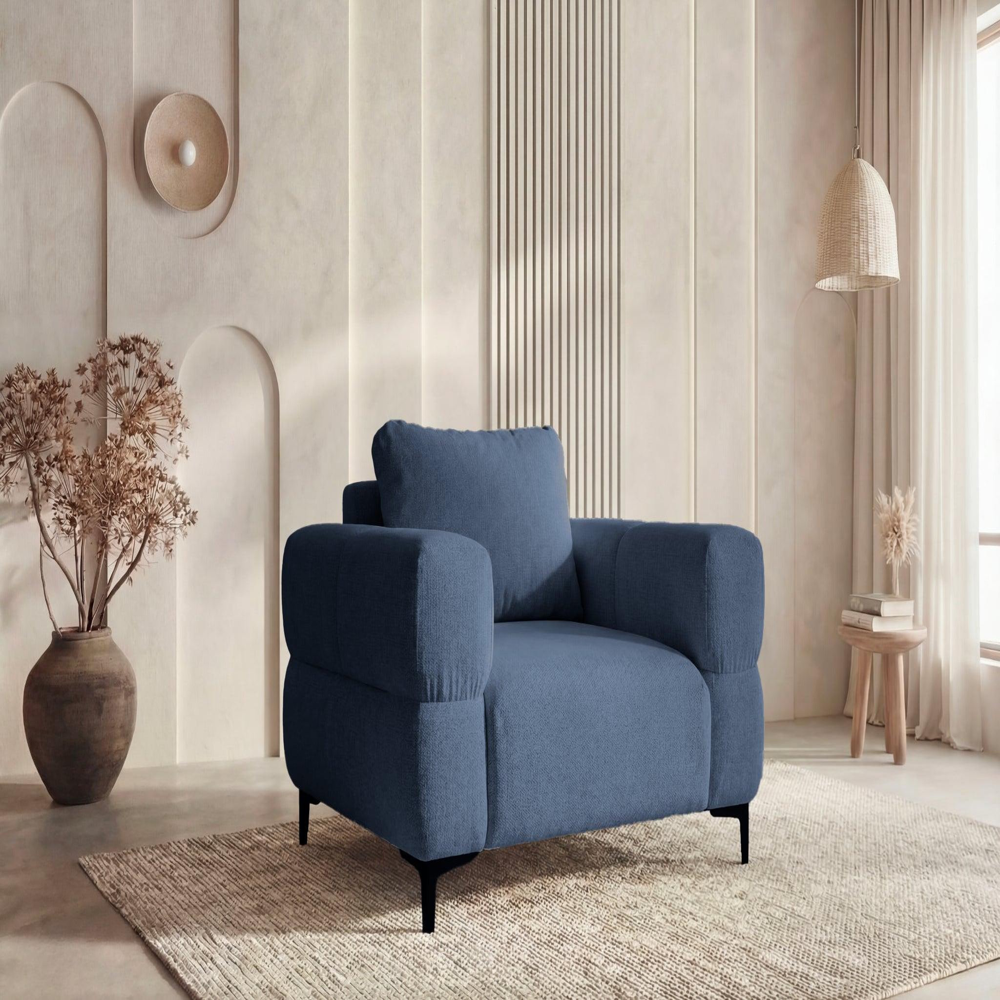 Voir la diapositive 2 : CASANOVA PARIS Elton - fauteuil en tissu lisse