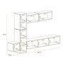 Voir la diapositive 5 : Paris Prix Ensemble Meuble TV  Blox XIII  245cm Blanc