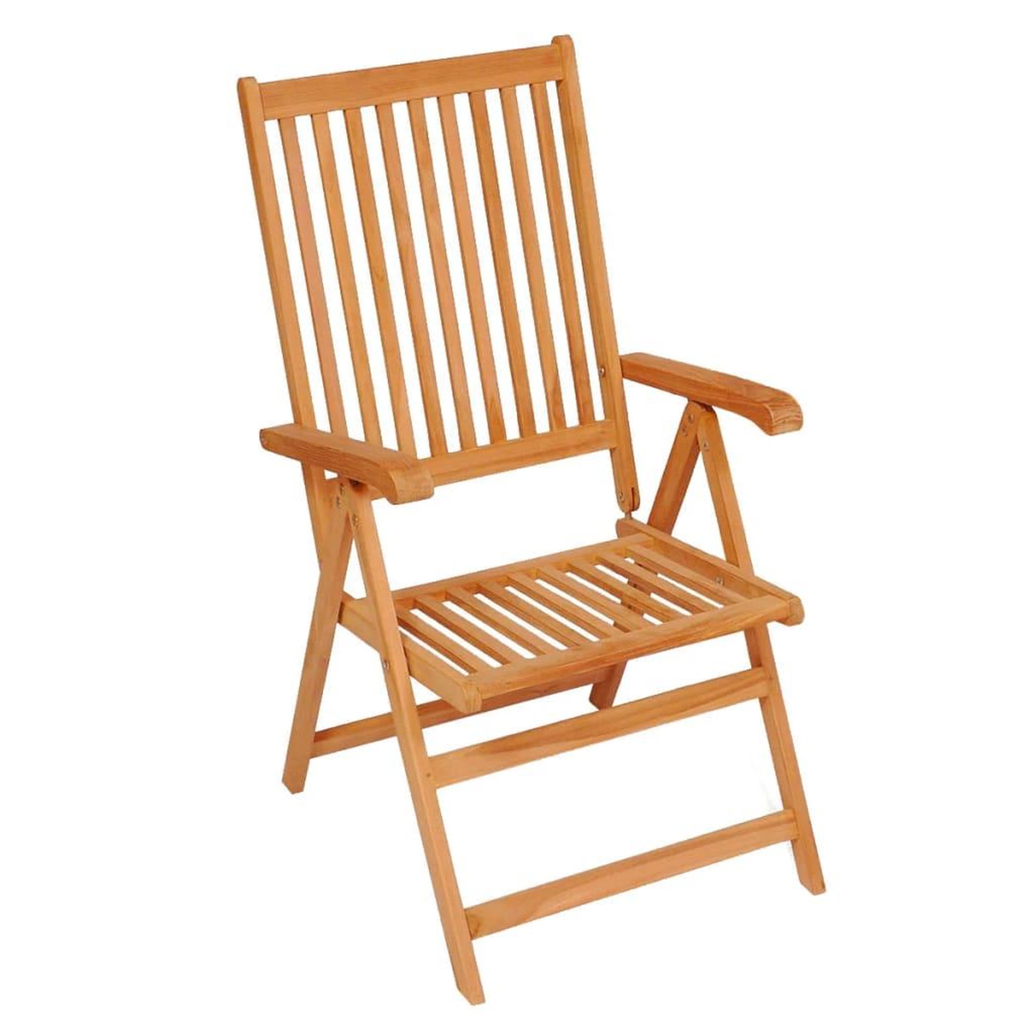 Voir la diapositive 2 : VIDAXL Chaises inclinables de jardin et coussins lot de 8 Teck solide