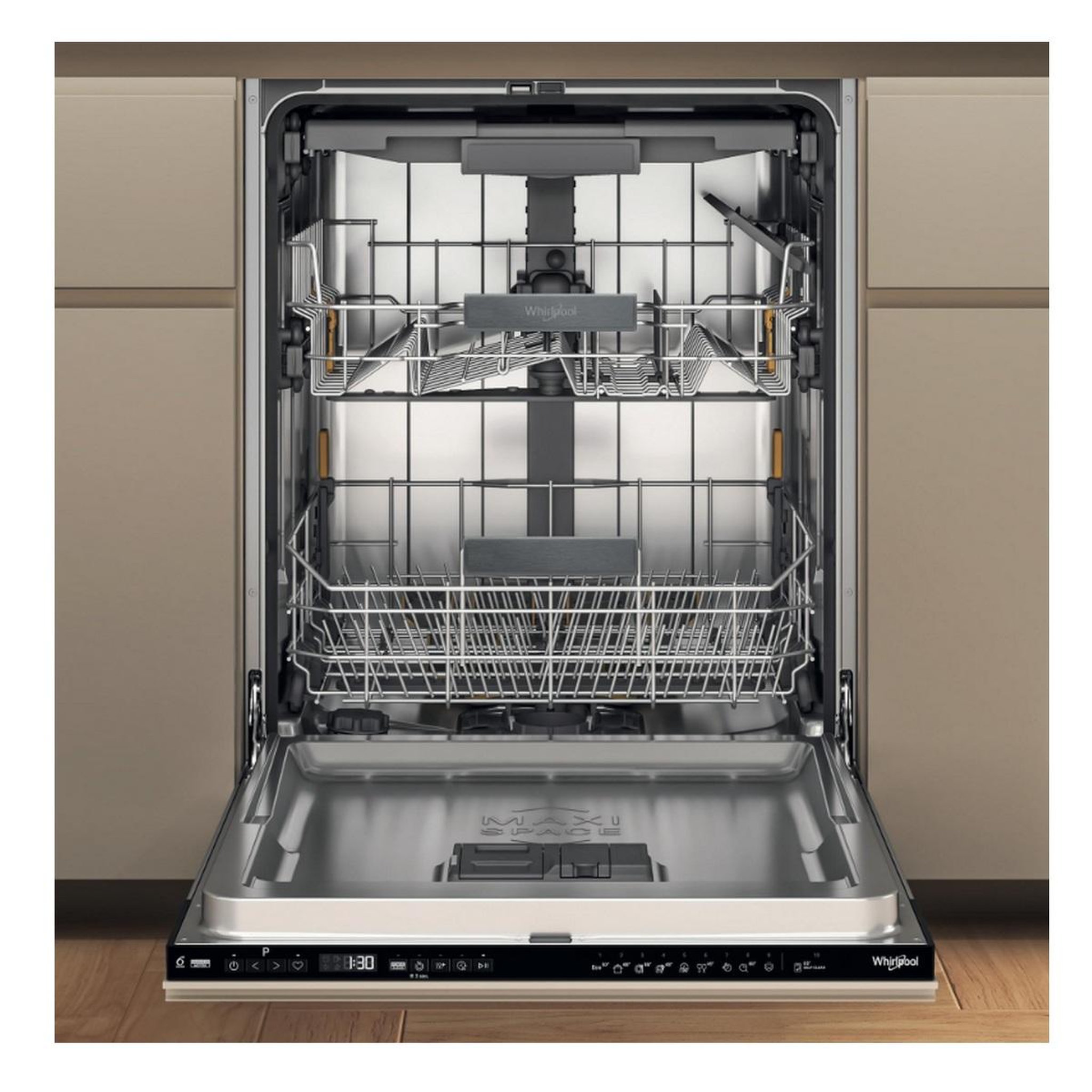 Voir la diapositive 5 : Whirlpool Lave-vaisselle 60cm 15 couverts 38db tout intégrable - wh7ia15am6l0