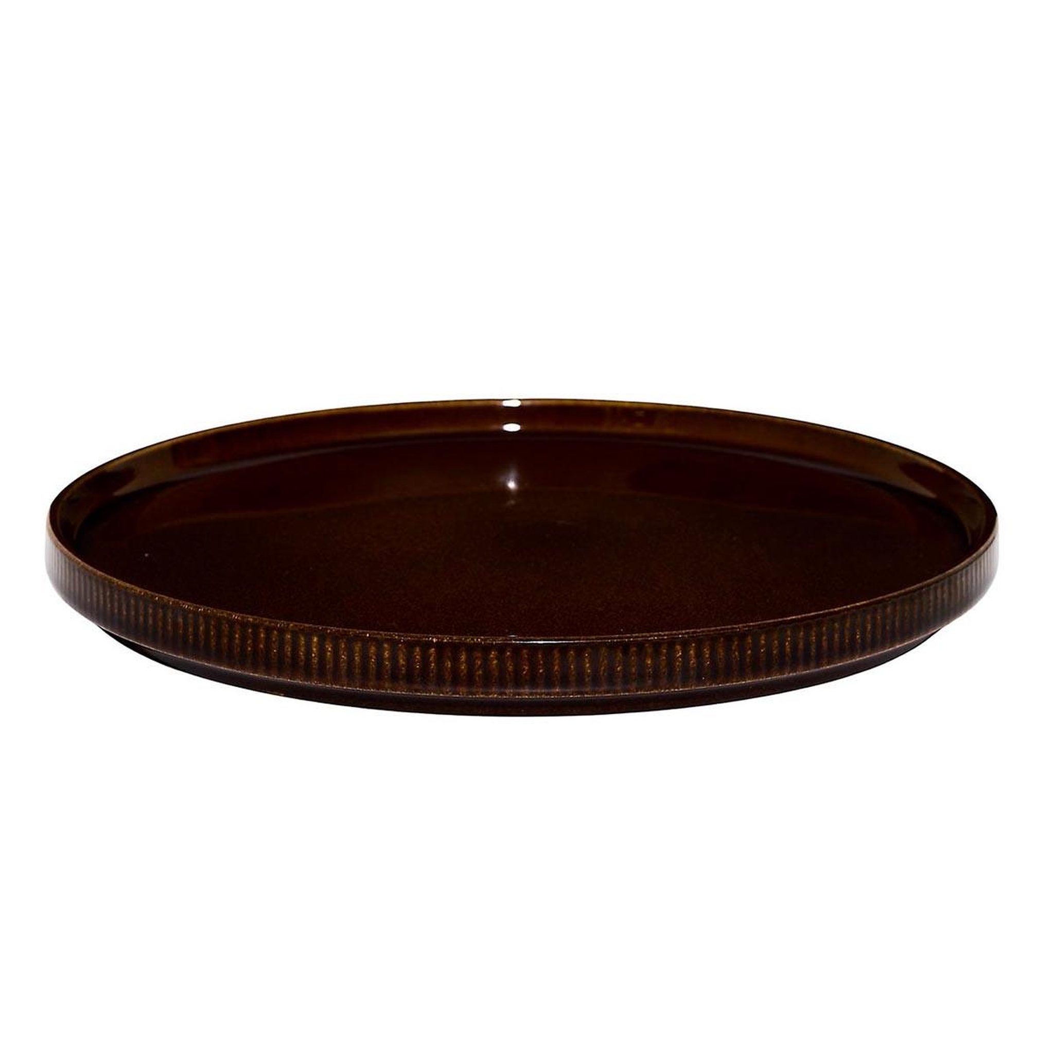 Voir la diapositive 2 : COOK CONCEPT Lot de 6 assiettes plates  ysia  26cm marron