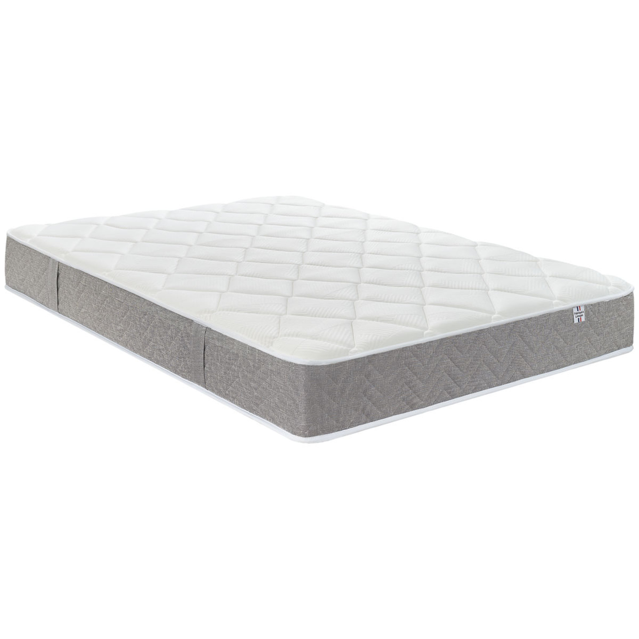 Voir la diapositive 1 : Matelas mémoire de forme et ressorts ensachés 140x190 cm LOURMARIN