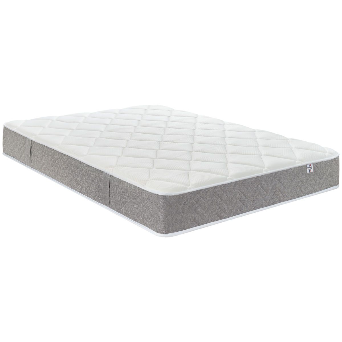 Matelas mémoire de forme et ressorts ensachés 140x190 cm LOURMARIN