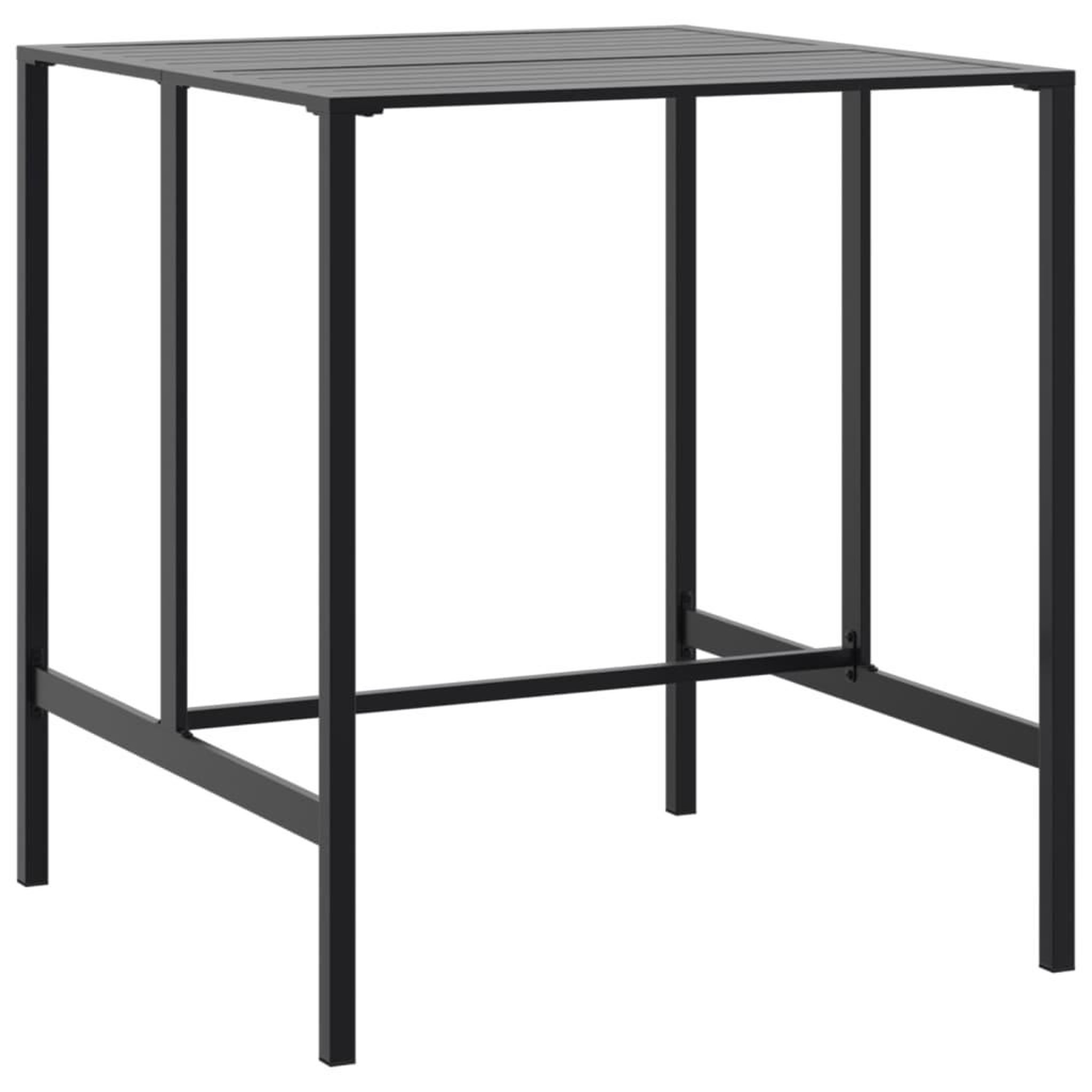 Voir la diapositive 3 : VIDAXL Ensemble de bar de jardin 7 pcs noir acier enduit de poudre