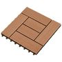 Voir la diapositive 3 : VIDAXL Carreaux de terrasse 22 pcs 30 x 30 cm 2 m^2 WPC Marron