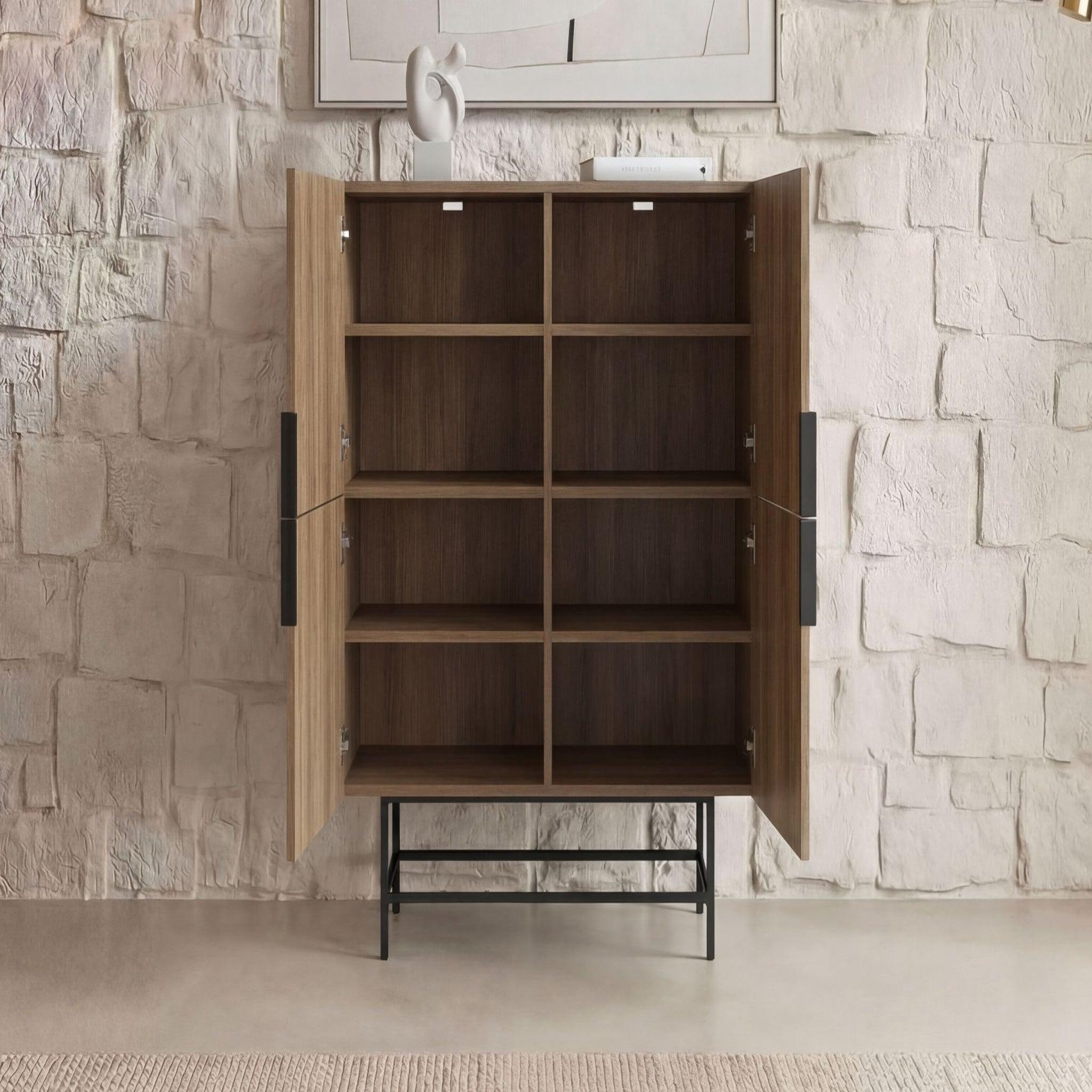 Voir la diapositive 4 : CASANOVA PARIS Soma - commode 4 portes 100cm en mélamine