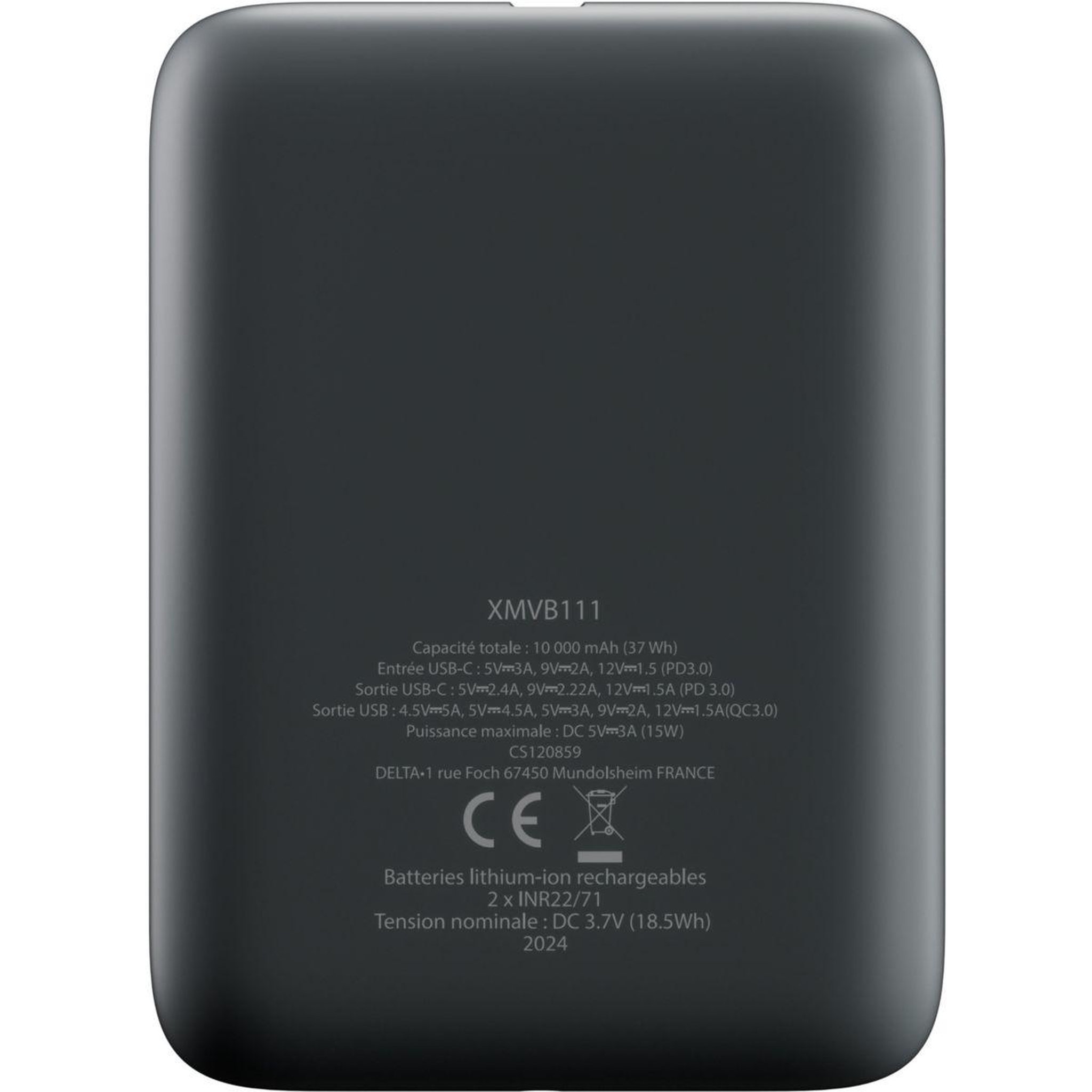 Voir la diapositive 2 : X-moove Batterie externe 10000 mAh 18W USB-C