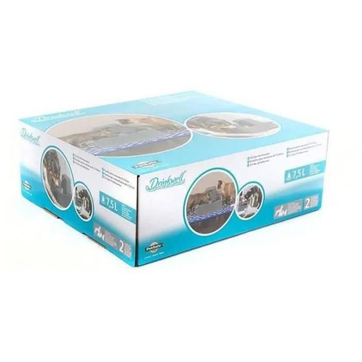 PETSAFE PetSafe - Fontaine Drinkwell 7,5 litres pour Grandes Races de Chiens/Plusieurs Animaux de Compagnie, Facile a Nettoyer et