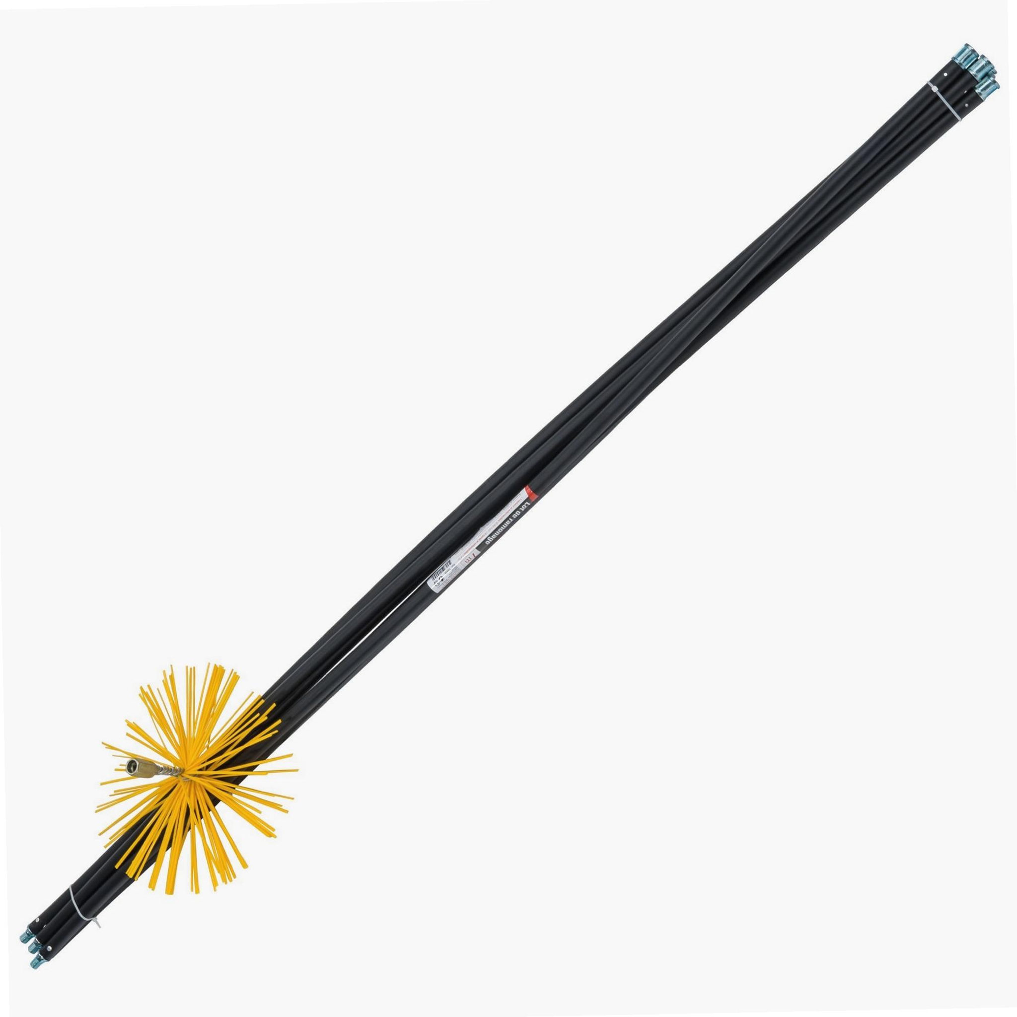 Voir la diapositive 4 : WERKAPRO Lot de ramoneur 7m + 1 hérisson pvc 250mm werka pro