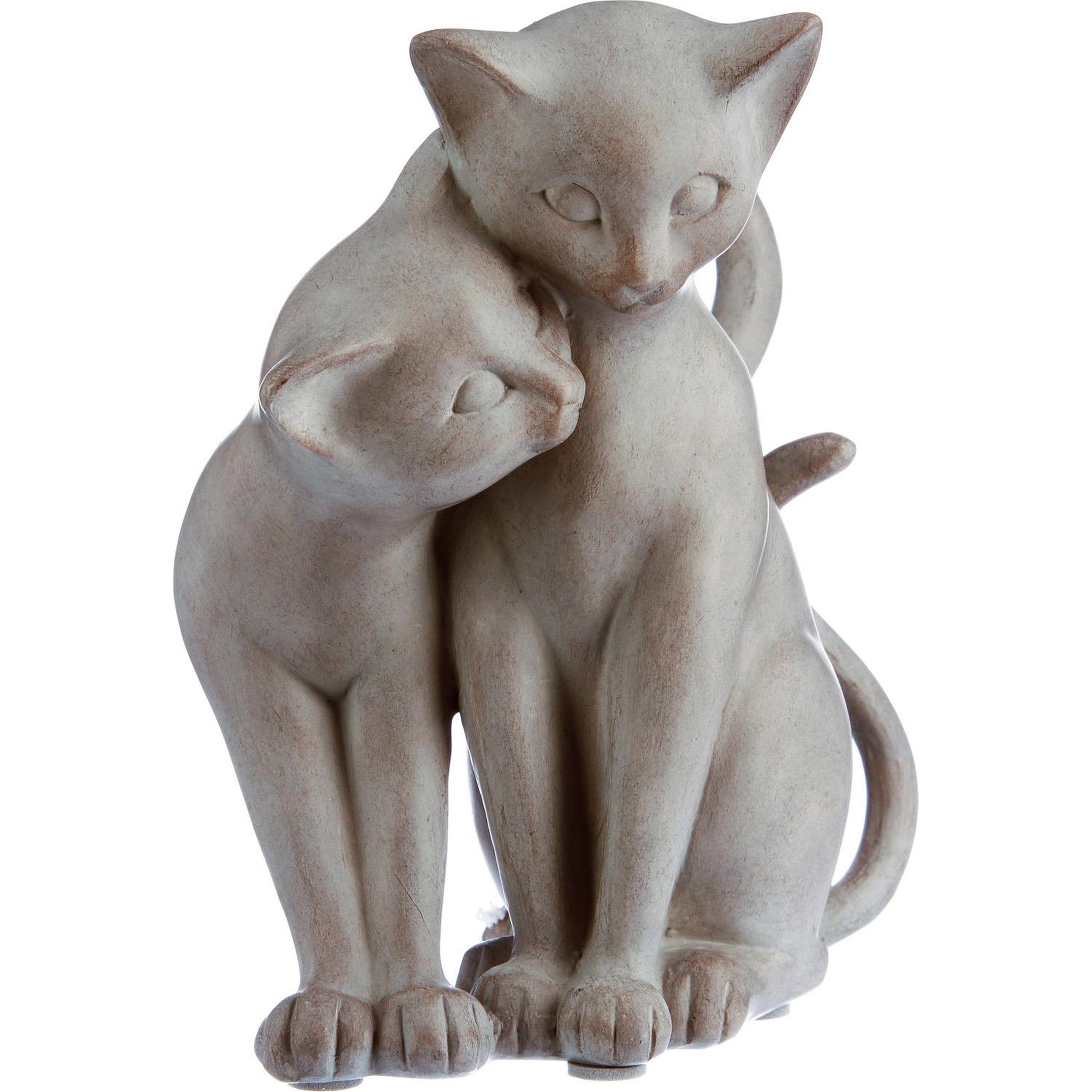 Voir la diapositive 2 : ATMOSPHERA Statuette Chat - Résine - Chat enlacé