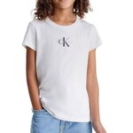CALVIN KLEIN JEANS T-Shirt  Fille Calvin Klein Jeans Micro. Coloris disponibles : Blanc
