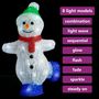 Voir la diapositive 3 : VIDAXL Silhouette de bonhomme de neige de Noël LED Acrylique 30 cm