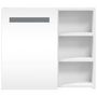 Voir la diapositive 4 : VIDAXL Armoire de salle de bain à miroir avec LED blanc 60x13x52 cm