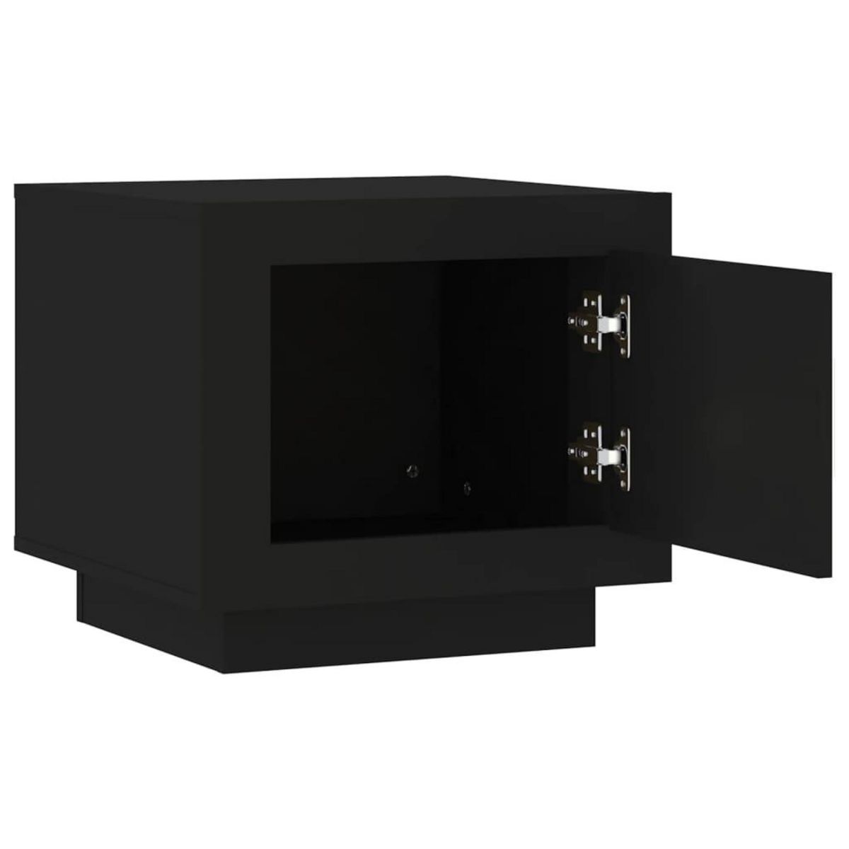 VIDAXL Table basse noir 51x50x45 cm bois d'ingenierie