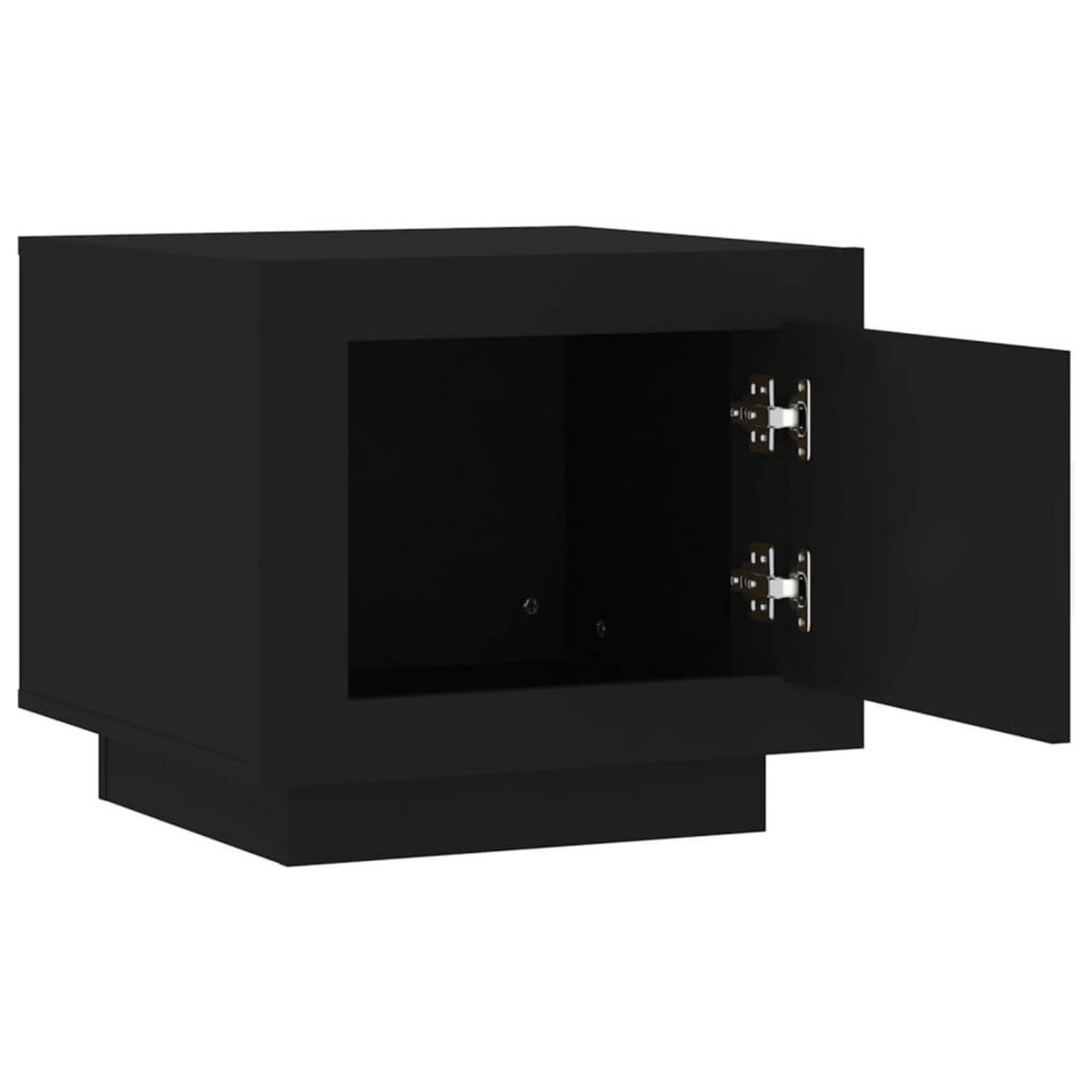 VIDAXL Table basse noir 51x50x45 cm bois d'ingenierie