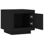 Voir la diapositive 5 : VIDAXL Table basse noir 51x50x45 cm bois d'ingenierie