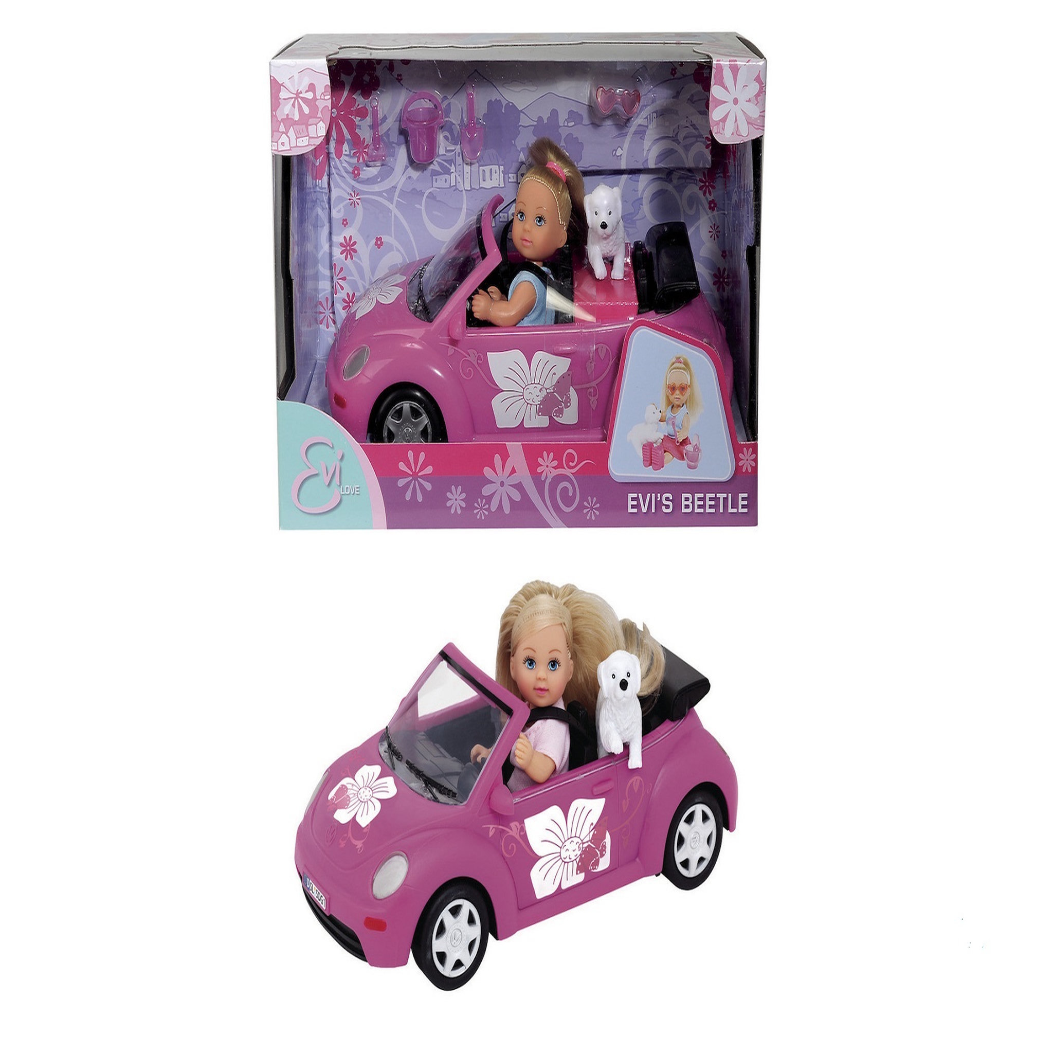 Voir la diapositive 3 : SMOBY Poupée Evi Love avec sa voiture Beetle