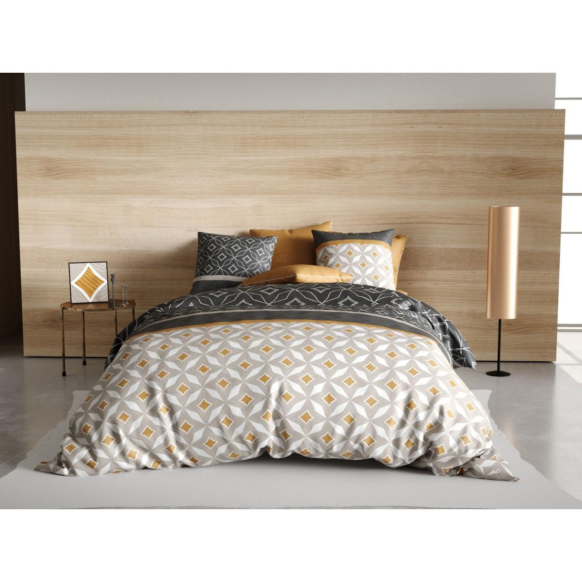 ATELIER DU COTON Parure housse de couette 100%coton 57fils ota